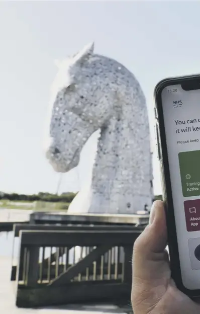  ??  ?? 0 One million Scots have already downloaded the recently launched Protect Scotland mobile phone app which instructs people to self-isolate if they have come into close contact with an infected person