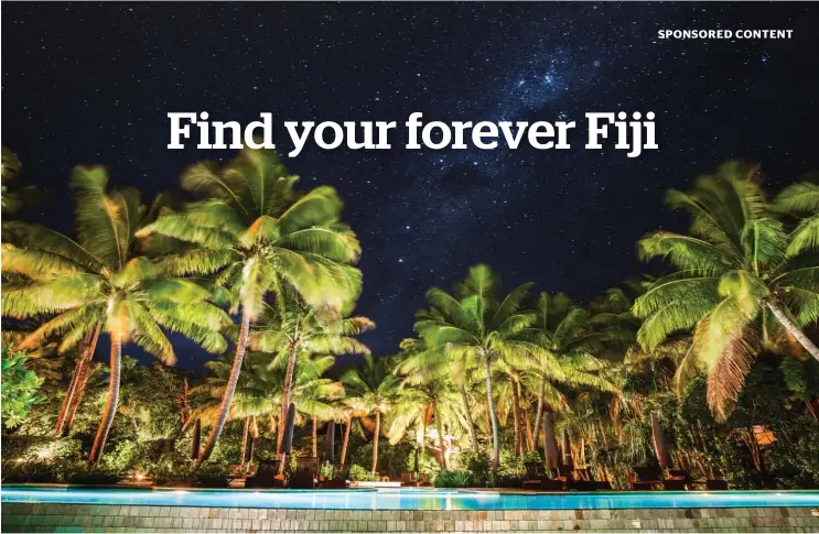  ??  ?? One of the first places to visit once borders open will be stunning Fiji.