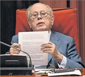  ?? ROSER VILALLONGA/ ARCHIVO ?? El expresiden­t Jordi Pujol en el Parlament