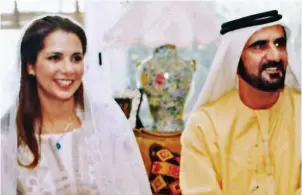  ??  ?? Custody battle: Princess Haya and Sheikh Maktoum in 2004