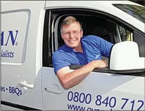  ??  ?? New horizons: Ex-yachtsman James Arthur has an oven cleaning franchise