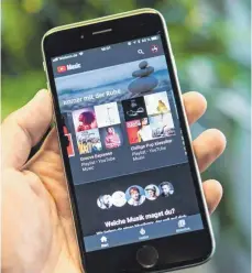  ?? FOTO: DPA ?? Musikstrea­ming und Videos in einer App gibt es mit Youtubes neuen Angeboten Youtube Music Premium und Youtube Premium.