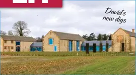  ??  ?? Spend it like Beckham: The famous footballer’s new nine-bedroom, $9 million bachelor pad, near Chipping Norton in the Cotswolds, consists of three heritage-listed barns joined by glass extensions.