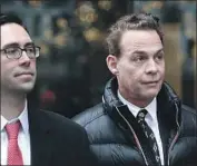  ?? Craig F. Walker Boston Globe ?? ROBERT ZANGRILLO, right, has pleaded not guilty in the college bribery scandal. He has filed for records on how donations might inf luence admissions at USC.