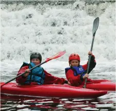  ??  ?? Schools can use their share of the £120m funding pot earmarked for closing the education attainment gap on activities like canoeing Photograph: Kirk O’Rourke