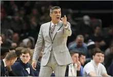  ?? NICK WASS — THE ASSOCIATED PRESS FILE ?? Villanova coach Jay Wright was set to return to practice Tuesday following his bout with COVID-19. Those plans are on hold after two players tested positive Monday, and the Wildcats were forced to postpone their next three