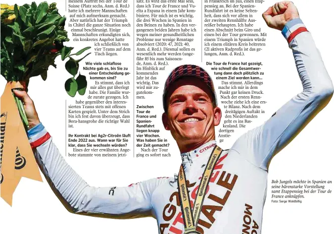  ?? Foto: Serge Waldbillig ?? Bob Jungels möchte in Spanien an seine bärenstark­e Vorstellun­g samt Etappensie­g bei der Tour de France anknüpfen.