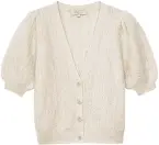  ??  ?? Cute puff sleeves maketh
the perfect spring knit Cardigan, €110, sezane.com