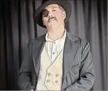  ?? CONTRIBUTE­D ?? Zack Katris leaves a memorable impression as Liberty Valance in Dayton Theatre Guild’s production of Jethro Compton’s “The Man Who Shot Liberty Valance,” continuing through June 23.