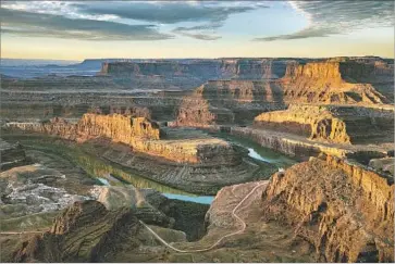  ?? Jim Lo Scalzo European Pressphoto Agency ?? THE COLORADO RIVER winds through the northern reaches of the Bears Ears National Monument in Utah. Then-President Obama’s creation of the 1.3-million-acre monument enraged state officials.