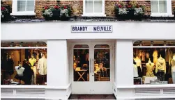  ??  ?? Under fire: A London branch of fashion retailer Brandy Melville