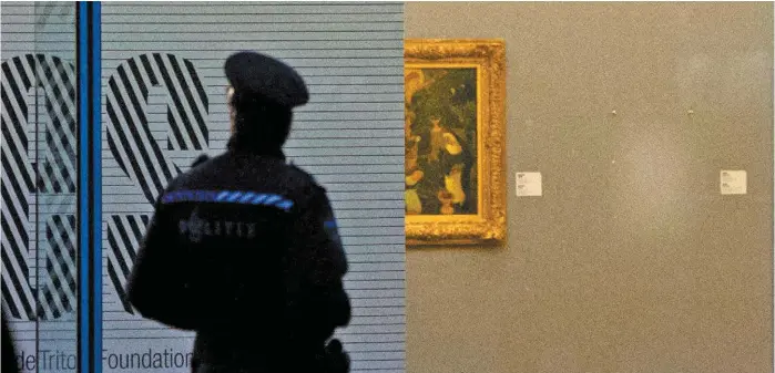  ?? AFP ?? La obra perdida del pintor español fue sustraída del museo Kunsthal, de Róterdam, junto con otras seis obras maestras.