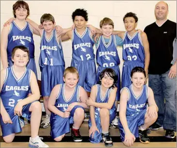  ??  ?? The Redcliff Eagles ran the table, en route to capturing a recent junior boys basketball tournament title in Pictou County. Members of the team are, first row, from left, Riley Masters, Daniel Loughead, Darsey Pratt and Ryan Rankin. Second row, Thomas...