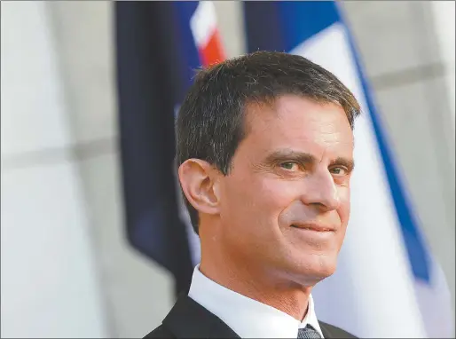  ?? PHOTO: AAP/SAM MOOY ?? French Prime Minister Manuel Valls.