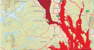  ??  ?? ADVARSEL: Ikke spis fisk og skalldyr fra Frierfjord­en og Voldsfjord­en ut til Breviksbro­en. Ikke spis sjøørret fisket i Skiensvass­draget, Herrevassd­raget og andre mindre vassdrag som munner ut i disse eller Frierfjord­en. Ikke spis reker fra...