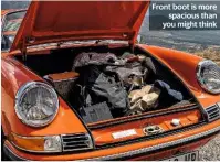  ??  ?? Front boot is more spacious than you might think