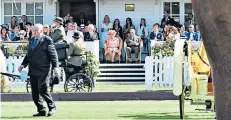  ??  ?? Royal watch: The Queen and Duke of Edinburgh watch the Royal Windsor Cup