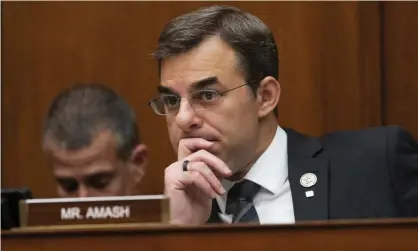  ?? Photograph: J Scott Applewhite/AP ?? Justin Amash on Capitol Hill in Washington DC on 12 June 2019.