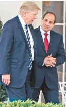  ??  ?? El republican­o y el presidente Sisi.