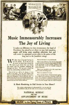  ?? Arkansas Democrat-Gazette A nearly full-page ad for music (yes) appeared in the April 22, 1919, Arkansas Gazette ??