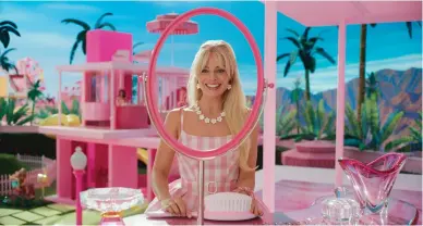  ?? (Warner Bros. Pictures via AP) ?? This image released by Warner Bros. Pictures shows Margot Robbie in a scene from "Barbie."