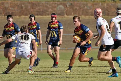  ?? Photo: Kevin Farmer ?? MOVING FORWARD: Nathan Callaghan has been named in the centres as the Western Mustangs hunt for their first win of the Hastings Deering Colts season against Easts tomorrow.