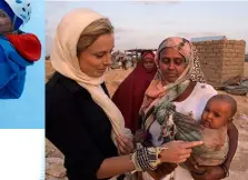  ??  ?? FROM LEFT: Ally with Kim Tucci, mother of quintuplet­s. While covering the story, Ally had a miscarriag­e; the intrepid reporter scaling down an ice cliff in Patagonia in 2014; on assignment in Somalia in 2012 to cover the ongoing conflict and refugee...