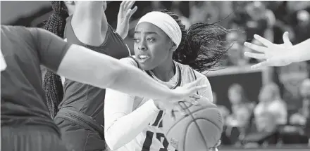  ?? JEFFREY MCWHORTER/AP ?? Rice guard Erica Ogwumike is looking to follow in the footsteps of her older sisters, Nneka and Chiney, both No. 1 picks in the WNBA Draft, when the NCAA Tournament begins this weekend.