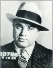  ??  ?? Capone’s 1930 mugshot