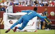  ?? PATRICK MCDERMOTT / GETTY IMAGES ?? Real Madrid and Juventus drew an announced crowd of 71,597 at FedExField in Landover, Maryland, Saturday despite a dearth of stars.