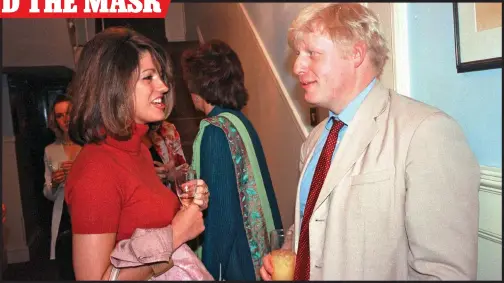  ??  ?? MUTUAL ATTRACTION: Boris with Petronella Wyatt at The Spectator magazine summer party in 2000. He was editor and she was his deputy