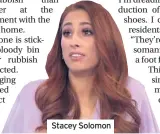  ??  ?? Stacey Solomon