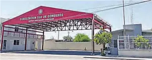  ?? ?? ▮ La Estación Sur de Bomberos, lista para prestar auxilio a la población del Sur de la ciudad, en el menor tiempo posible.