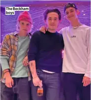  ??  ?? The Beckham boys