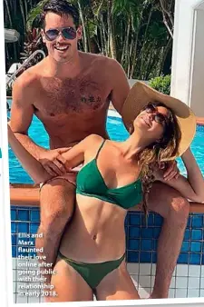  ??  ?? Ellis and Marx flaunted their love online after going public with their relationsh­ip in early 2018.