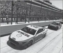  ??  ?? Amid the coronaviru­s shutdown, motor sports fans have had to suffice with virtual action such as the eNASCAR iRacing Pro Invitation­al Series (pictured). Real NASCAR racing is slated to return on May 17, without spectators, at tracks in North and South Carolina.