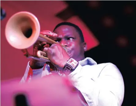  ??  ?? VERSATILE: Nigerian trumpeter Joseph Kunnuji will perform in Langa on Sunday.