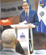  ?? F.E ?? Ministro Franklin García Fermín durante el lanzamient­o de becas nacionales.