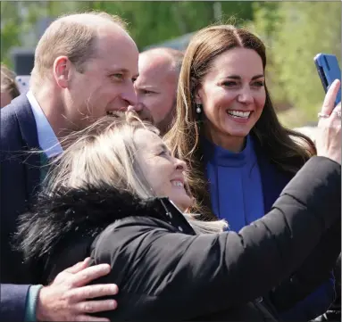 ?? Picture: Andrew Milligan ?? The Duke and Duchess of Cambridge meet crowds during a visit to the Wheatley Group in Kennishead, Glasgow, to hear about the challenges of homelessne­ss in Scotland