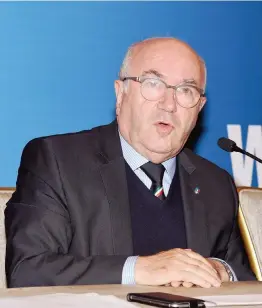  ?? GETTY IMAGES ?? Carlo Tavecchio, 72 anni, presidente della Federcalci­o