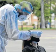  ?? /foto Colprensa ?? 3.570 nuevos contagios de COVID-19 en Colombia reportó ayer el Ministerio de Salud.