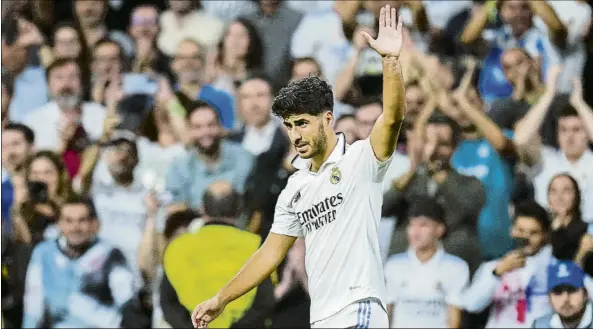  ?? FOTO: AP ?? Marco Asensio acaba contrato el próximo verano y a partir del mes de enero podrá firmar libre por cualquier club. El Barça lo tiene en su agenda como posible fichaje