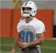  ?? WILFREDO LEE/AP ?? Dolphins receiver Danny Amendola, above, will need to produce from the slot for quarterbac­k Ryan Tannehill this fall.