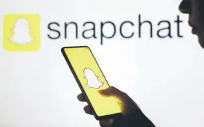  ?? — AFP photo ?? After its launch in 2011, Snapchat became a hit, particular­ly with young smartphone users, by letting people share photos or videos in messages that self-destruct after being viewed.
