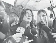  ??  ?? Raffaele Sollecito (centre) arrives at the Rome’s Supreme Court for the reviewing of his trial. — AFP photo