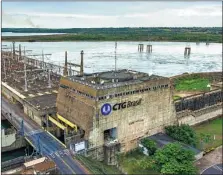  ??  ?? A constructi­on site of CTG Brasil, which has spent some $7.27 billion in asset acquisitio­ns and system upgrades in Brazil in the past four years.