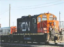  ?? GRAHAM HUGHES/ THE CANADIAN PRESS/ FILES ?? Nearly all of North America's freight locomotive fleet consists of diesel-powered units.