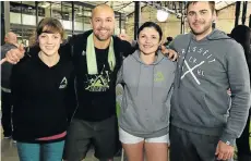  ?? Picture: WERNER HILLS ?? FIT CREW: CrossFit Algoa hosted the Endurade East Cape CrossFit Championsh­ips at Tramways last weekend. Taking part in the fun, are, from left, Surita SiebritsPi­enaar, Wesley Smith, Sharne Venables and Arnold Whitehead