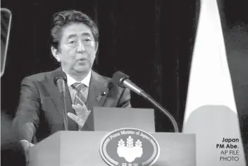  ??  ?? Japan PM Abe.