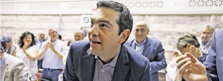  ?? BILD: SN/P ?? Das neue Reformprog­ramm von Alexis Tsipras ist das alte. Es ist im Wesentlich­en ident mit dem, das die Griechen am vergangene­n Sonntag in einem Referendum abgelehnt haben.